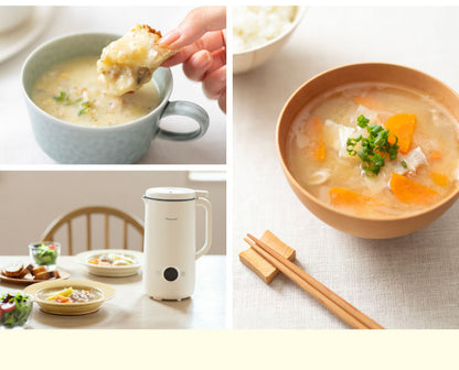 ピーコック魔法瓶 マルチスープポット スープメーカー ポタージュ 豆乳 スムージー 自動調理器 自動調理ポット 自動調理 離乳食 全自動 自動洗浄 保温 お手入れ簡単 レシピ付き WXA-07 Peacock