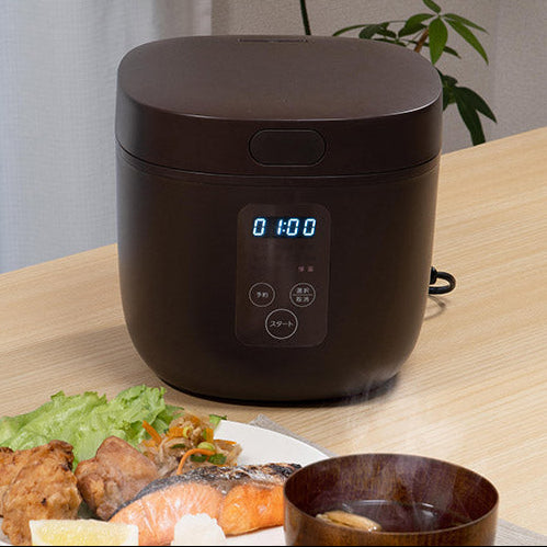 4合 炊飯器 ブラウン RM-200H BR 炊飯器 炊飯ジャー 白米 お米 グルメ炊き グルメ カンタン キッチン 料理 コンパクト オシャレ タッチパネル 調理 インテリア