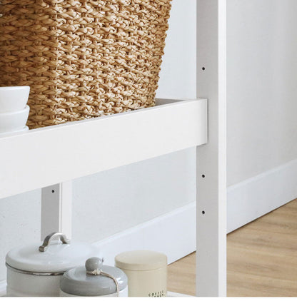 キッチンワゴン 3段 幅60cm 高さ85cm 石目調 メラミン天板 キャスター付 キッチン収納 ベアルモ 台所 オープン棚