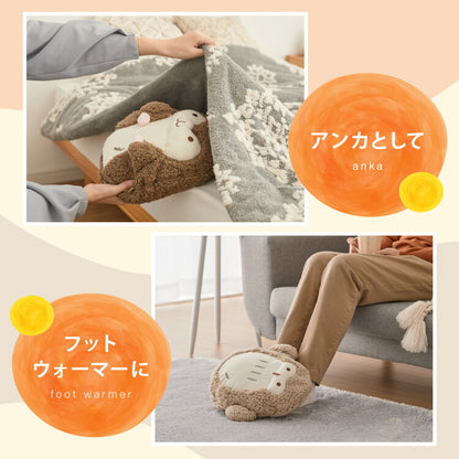 湯たんぽ 充電式 ハグ アニマル ぬいぐるみ 充電式湯たんぽ かわいい 蓄熱式 電気湯たんぽ コードレス湯たんぽ エコ 省エネ 節電 電気あんか ギフト プレゼント スリーアップ THREEUP EWT-2145