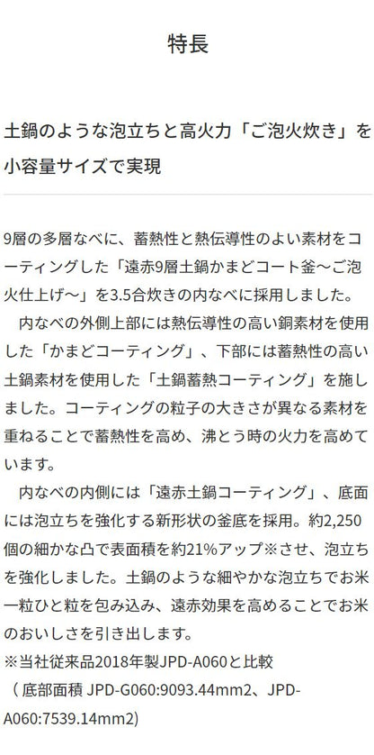 タイガー魔法瓶 圧力IHジャー炊飯器 3.5合炊き JPD-G060WG オーガニックホワイト タイガー ご泡火炊き 炊飯器 炊飯ジャー