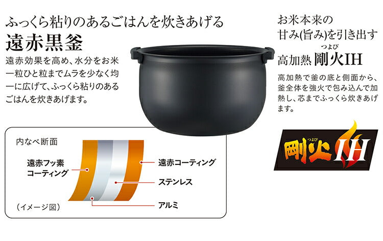 タイガー魔法瓶 IHジャー炊飯器 5.5合炊き ブラウン JPW-D100T 炊飯器 炊飯ジャー タイガー TIGER