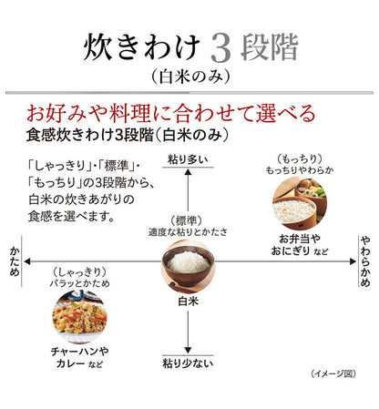 TIGER タイガー 圧力IHジャー炊飯器 炊きたて 5.5合 土鍋蓄熱コート 極うま 少量 冷凍 おにぎり 分づき米 玄米 雑穀 麦飯 GABA 調理 圧力クリーニング お手入れ簡単 JRI-T100K ブラック