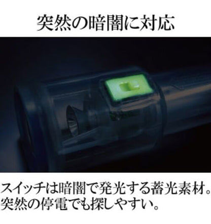 ナイトスター DDSNS3GR 発電式LEDライト 発電式 発電 LEDライト 災害 電池不要 防水 氷点下 震災 緊急用 日本製 軍用 護身用 LED 車載用 ライト 停電 ハンディライト 地震対策 台風 釣り アウトドア