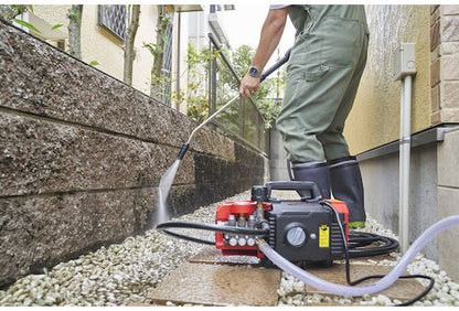 アサダ 高圧洗浄機 8/60 清掃用品 HD0860 高圧ホース1/4インチ×9.5m バリアブルランス トリガーガン 吸水ホース組3m他