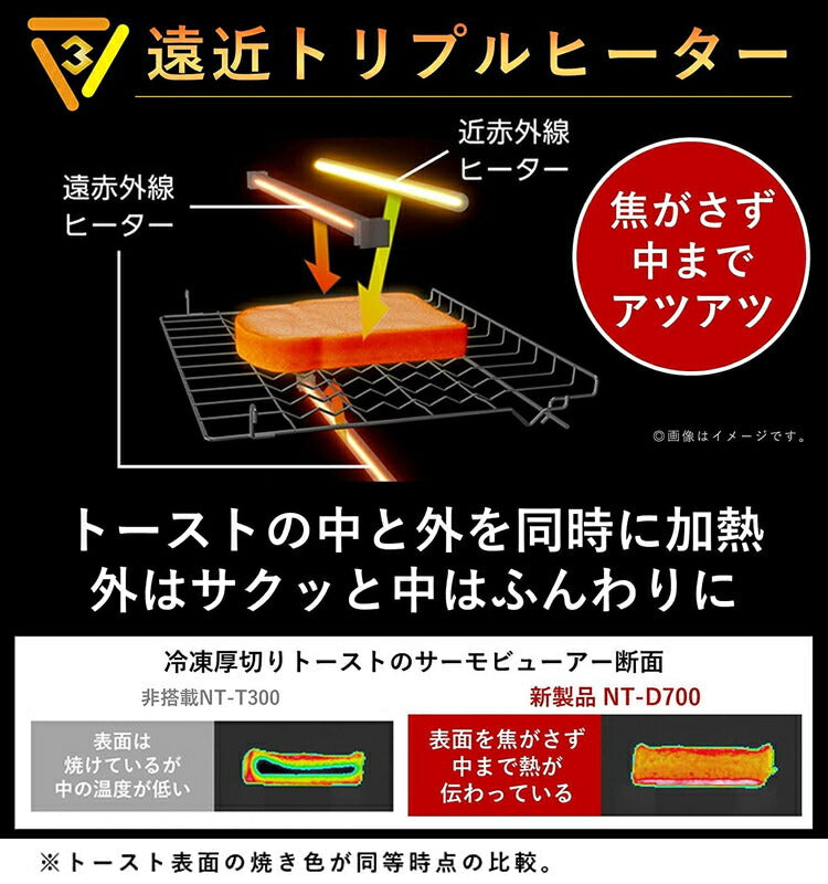 NT-D700-K ブラック Panasonic オーブントースター パナソニック ビストロ パン トースト おしゃれ インテリア 厚切り オートメニュー ピザ