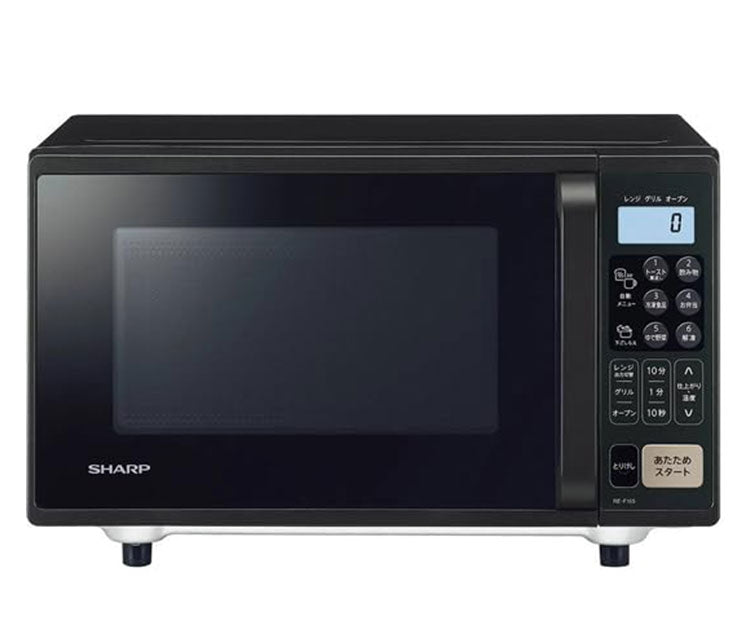 シャープ オーブンレンジ RE-F165-B SHARP ブラック 16L フラット庫内 コンパクト設計 レンジ オーブン 横開き