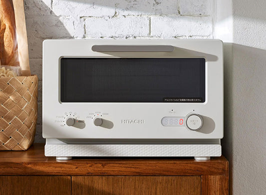 日立 2in1トースターレンジ 15L MRT-F100 C アイボリー パン専用モード 単機能レンジ グリル調理 ワイド庫内 1000W 温度調節4段階
