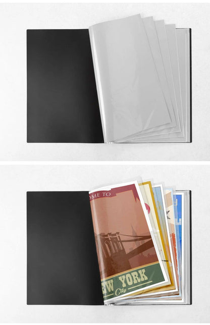 B2 ポスターファイル 24枚収納 12ポケット 保存 保管 アニメ 映画 得点 コレクション ファイリング ポスター ファイル ブラック 資料 大きいファイル 作品 VS-Z01BK ベルソス