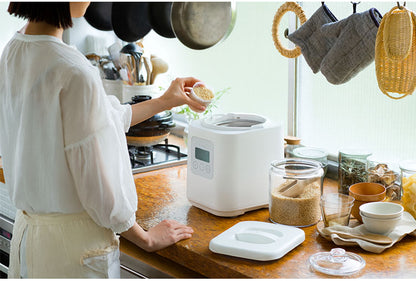 家庭用精米機 山本電気 i-rice 精米機 YE-RC25A-WH レシピブック付き 小型 山本電気 日本製 1~5合 白米 無洗米 玄米 家庭用 精米器 16種類 やさしさ精米 YAMAMOTO ライスクリーナー