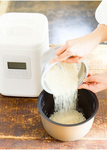 家庭用精米機 山本電気 i-rice 精米機 YE-RC25A-WH レシピブック付き 小型 山本電気 日本製 1~5合 白米 無洗米 玄米 家庭用 精米器 16種類 やさしさ精米 YAMAMOTO ライスクリーナー