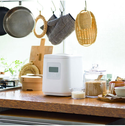 家庭用精米機 山本電気 i-rice 精米機 YE-RC25A-WH レシピブック付き 小型 山本電気 日本製 1~5合 白米 無洗米 玄米 家庭用 精米器 16種類 やさしさ精米 YAMAMOTO ライスクリーナー