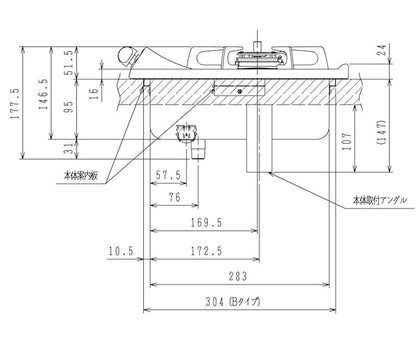 ノーリツ ビルトインコンロ 1口 N1C04KSA LP LPガス用 プロパン グリルなし 幅33cm コンパクトタイプ 乾電池(単2・1.5V×2個) グレーホーローゴトク ホワイトホーロートップ