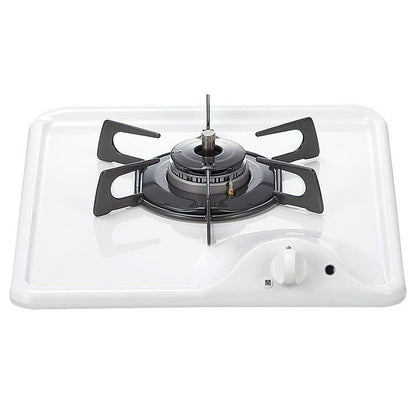 ノーリツ ビルトインコンロ 1口 N1C04KSA 12A13A 都市ガス グリルなし 幅33cm コンパクトタイプ 乾電池(単2・1.5V×2個) グレーホーローゴトク ホワイトホーロートップ