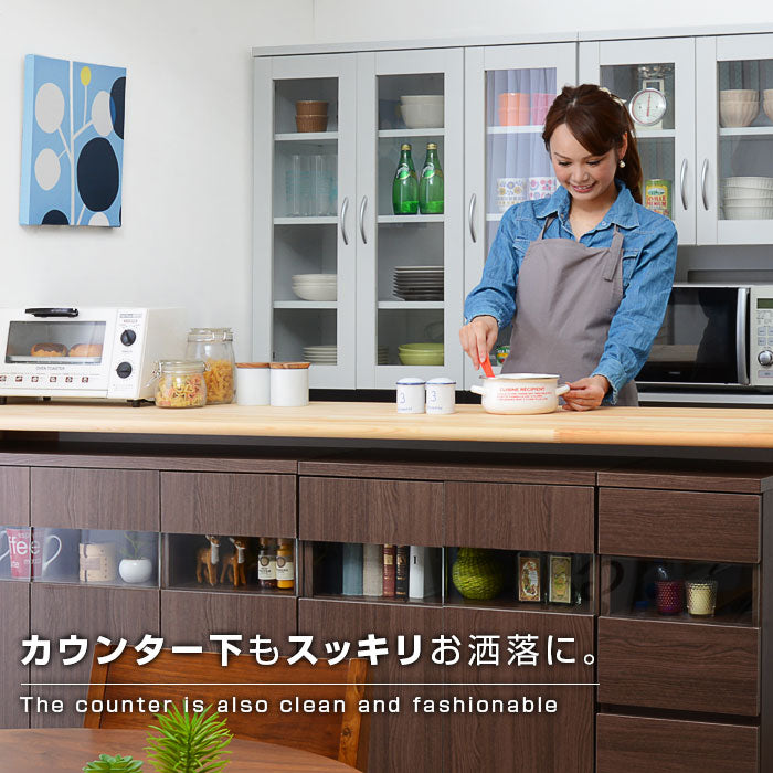 カウンター下収納庫 幅約30cmタイプ 薄型キッチンカウンター 食器棚 省スペース 大容量 オシャレ間仕切り収納 可動棚 スリム収納(代引不可)