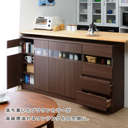 カウンター下収納庫 幅約30cmタイプ 薄型キッチンカウンター 食器棚 省スペース 大容量 オシャレ間仕切り収納 可動棚 スリム収納(代引不可)