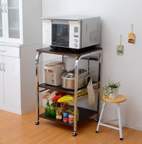 レンジ台 食器棚 キッチン収納 スチールレンジ台 kronos クロノス 高さ90cm(代引き不可)