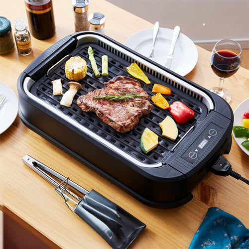 simplus シンプラス 吸煙グリル SP-GL02 ホットプレート 1350W 煙が出ない 焼肉 プレート 煙の少ない スモークレス 焼き肉機 調理温度調節 卓上