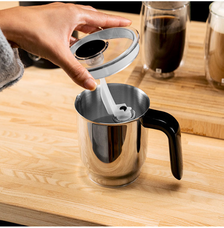 ツヴィリング エンフィニジー ミルクフォーマー 電動 クリーマー ミルクフォーサー 泡立て器 静音 シルバー ブラック おしゃれ ZWILLING Enfinigy 日本正規品 53104-300 53104-301(代引不可)