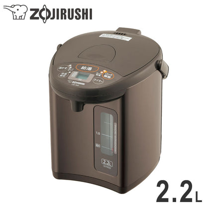 電気ポット マイコン沸とう電動ポット 2.2L 象印 ZOJIRUSHI CD-WZ22-TM メタリックブラウン 象印マホービン