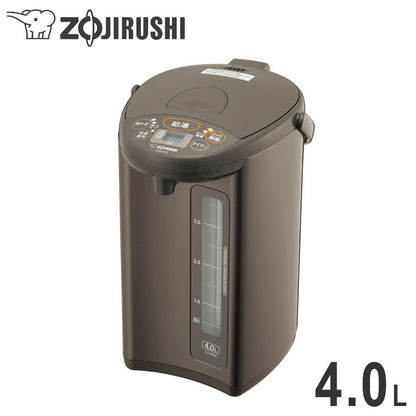 電気ポット マイコン沸とう電動ポット 4.0L 象印 ZOJIRUSHI CD-WZ40-TM メタリックブラウン 象印マホービン
