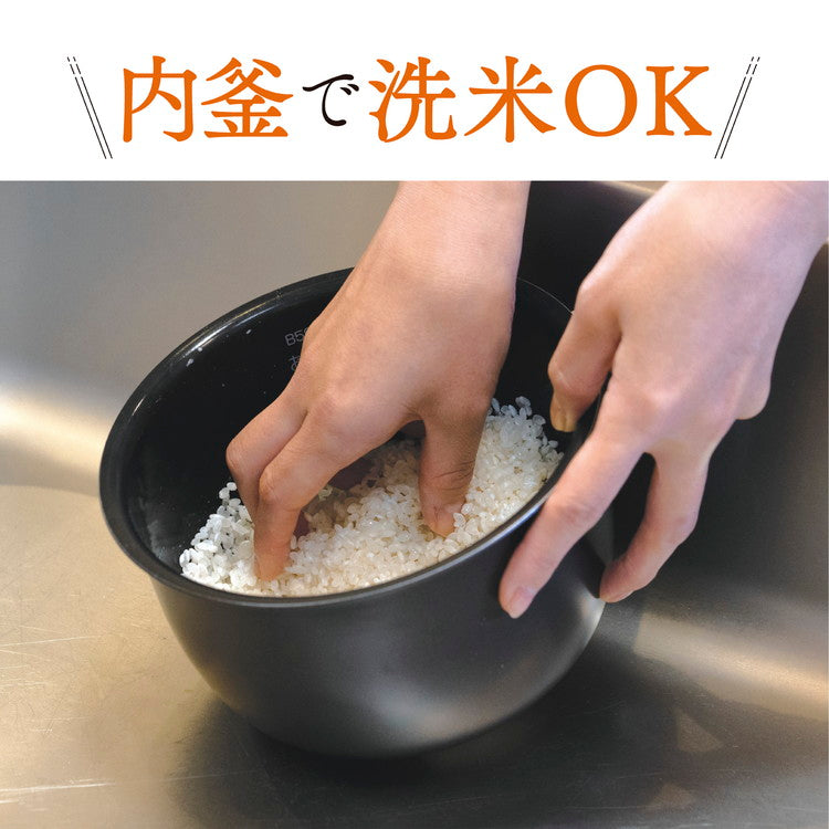 炊飯器 3合 象印 3合炊き ZOJIRUSHI 圧力IH炊飯ジャー 極め炊き スレートブラック NP-RU05-BZ 象印マホービン プレゼント