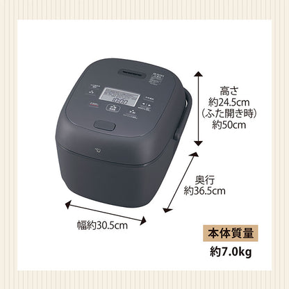 炊飯器 1升 10合 1升炊き 10合炊き 象印 象印マホービン NW-BB18-BZ 圧力IH炊飯ジャー ZOJIRUSHI 豪熱大火力 スレートブラック 極め炊き