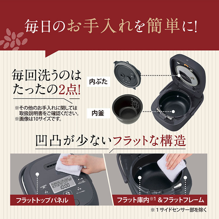 炊飯器 5.5合炊き 象印 象印マホービン NW-BB10-WA 圧力IH炊飯ジャー ZOJIRUSHI 豪熱大火力 ホワイト 極め炊き