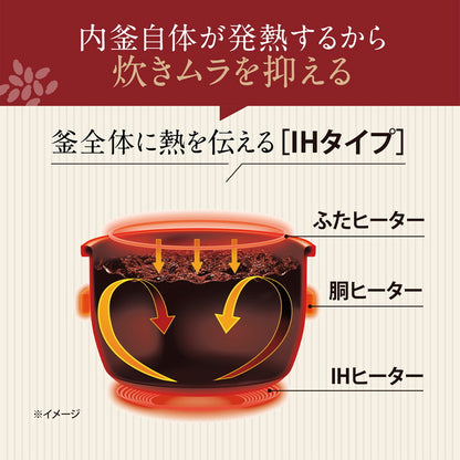 炊飯器 5.5合 象印 5.5合炊き NW-QB10-BZ ストレートブラック 黒 豪熱大火力 IH炊飯器 ZOJIRUSHI 極め炊き 象印マホービン