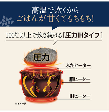 炊飯器 5.5合炊き 象印 5.5合 NW-NC10 ブラック ホワイト 圧力IH炊飯ジャー 豪熱大火力 極め炊き ZOJIRUSHI