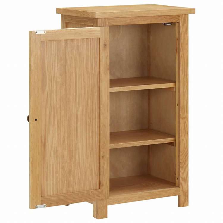 vidaXL 食器棚 45x32x85cm オーク無垢材家具 キャビネット&収納 サイドボード(代引不可)