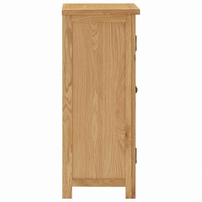 vidaXL 食器棚 45x32x85cm オーク無垢材家具 キャビネット&収納 サイドボード(代引不可)