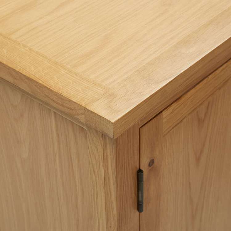 vidaXL 食器棚 45x32x85cm オーク無垢材家具 キャビネット&収納 サイドボード(代引不可)